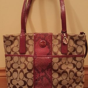 Coach purse, wallet and checkbook cover